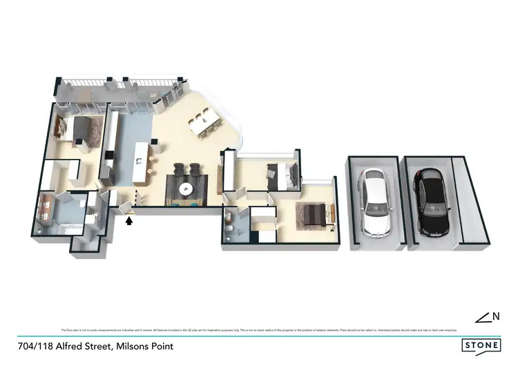 Floorplan of Homely apartment listing, 704/118 Alfred Street, Milsons Point NSW 2061