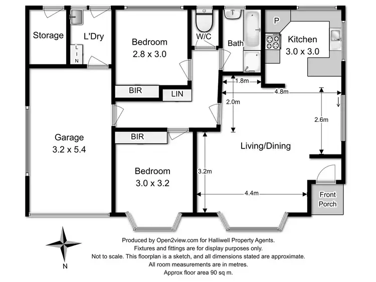 Floorplan of Homely unit listing, 1/17 Lovett Street, Ulverstone TAS 7315