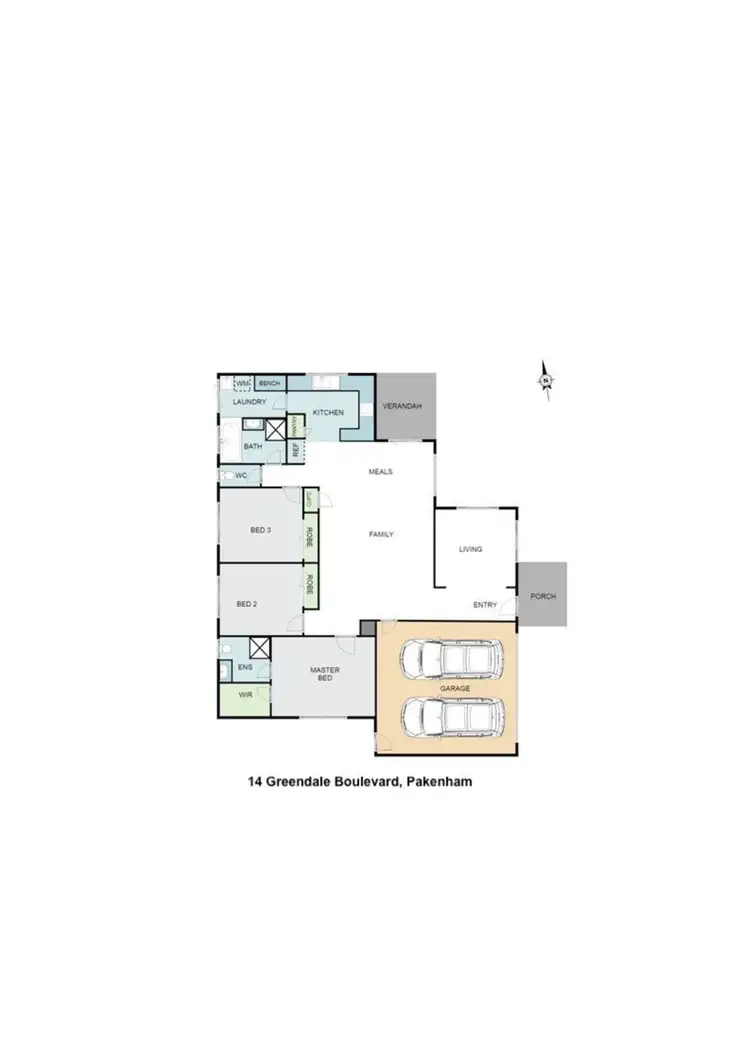 Floorplan of Homely house listing, 14 Greendale Boulevard, Pakenham VIC 3810
