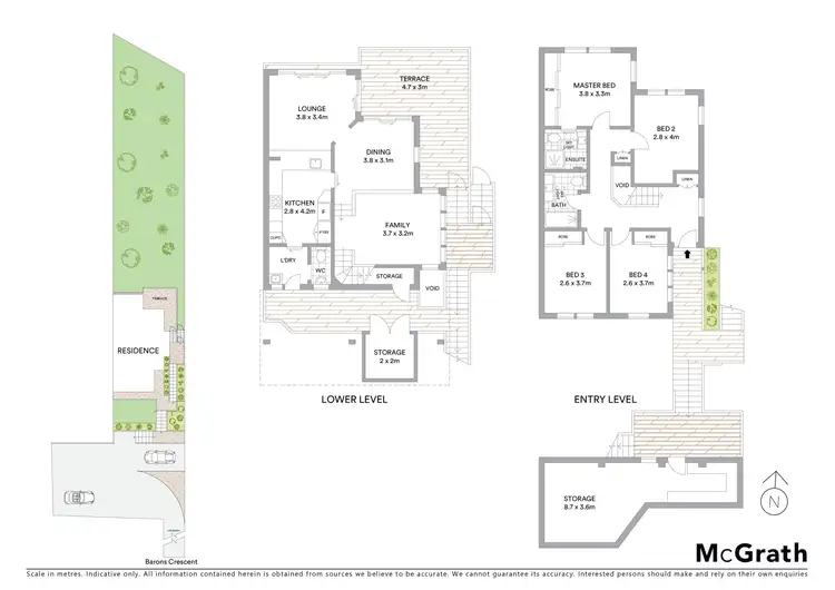 Floorplan of Homely house listing, 6B Barons Crescent, Hunters Hill NSW 2110