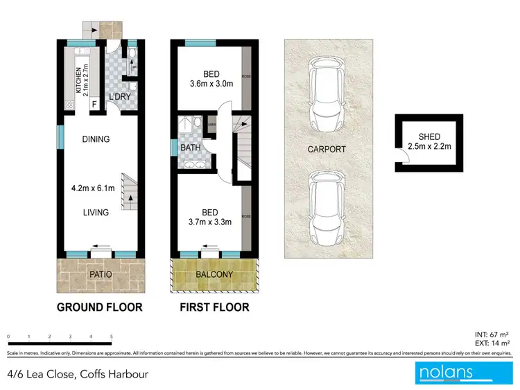 Floorplan of Homely townhouse listing, 4/6 Lea Close, Coffs Harbour NSW 2450