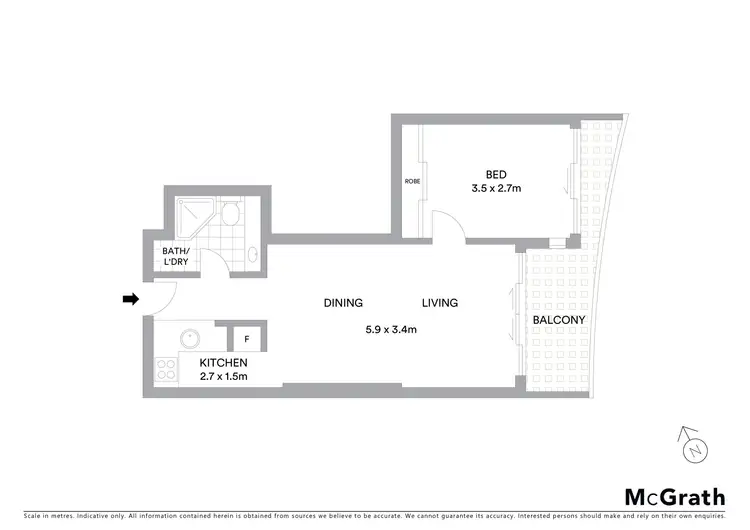 Floorplan of Homely apartment listing, 1015/1 Sergeants Lane, St Leonards NSW 2065