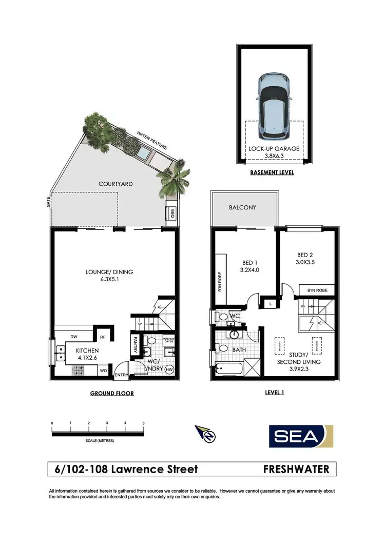 Floorplan of Homely unit listing, 6/102-108 Lawrence Street, Freshwater NSW 2096