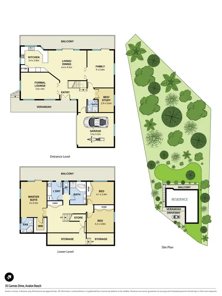 Floorplan of Homely house listing, 35 Cannes Drive, Avalon Beach NSW 2107