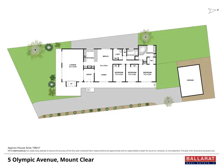 Floorplan of Homely house listing, 5 Olympic Avenue, Mount Clear VIC 3350