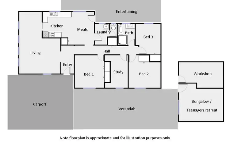 Floorplan of Homely house listing, 26 Jude Avenue, Mildura VIC 3500