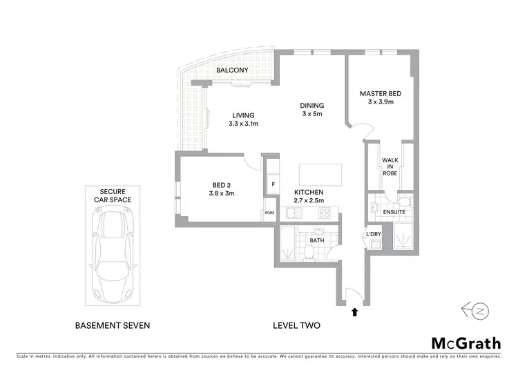 Floorplan of Homely apartment listing, 212/1 Sergeants Lane, St Leonards NSW 2065