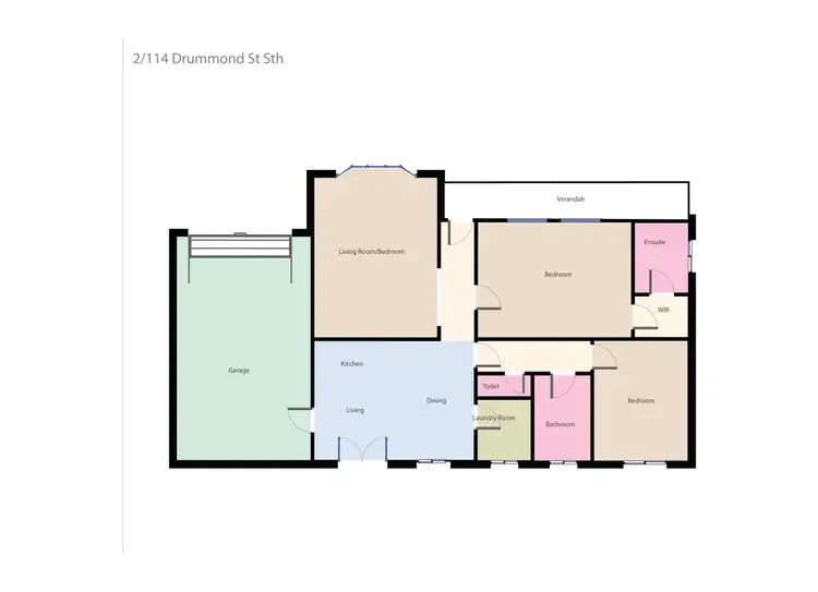 Floorplan of Homely unit listing, 2/114-116 Drummond Street South, Ballarat Central VIC 3350
