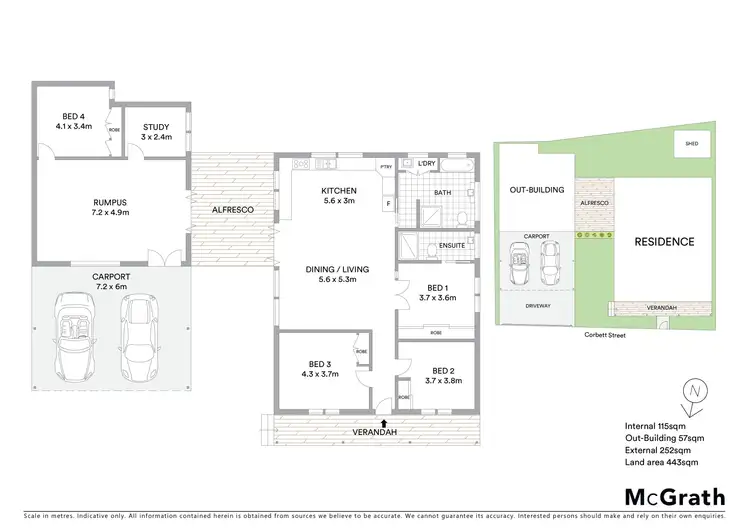 Floorplan of Homely house listing, 42 Corbett Street, Ballarat East VIC 3350