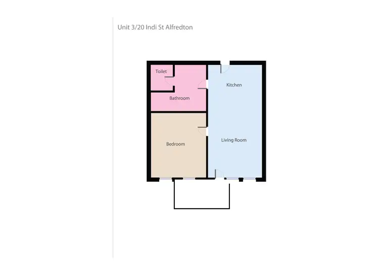 Floorplan of Homely unit listing, 3/20 Indi Street, Alfredton VIC 3350