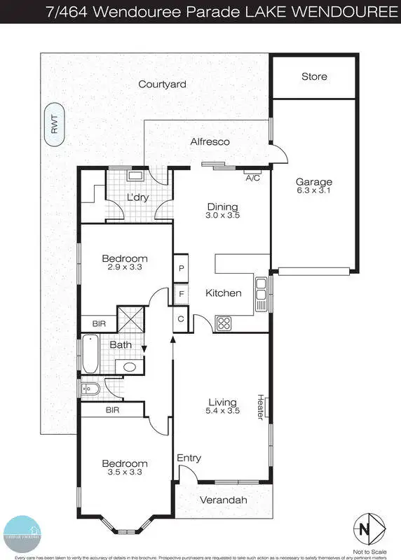 Floorplan of Homely unit listing, 7/464 Wendouree Parade, Lake Wendouree VIC 3350