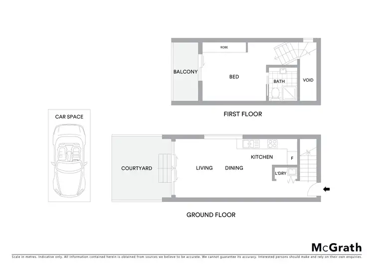 Floorplan of Homely townhouse listing, 6/47 Majura Avenue, Dickson ACT 2602