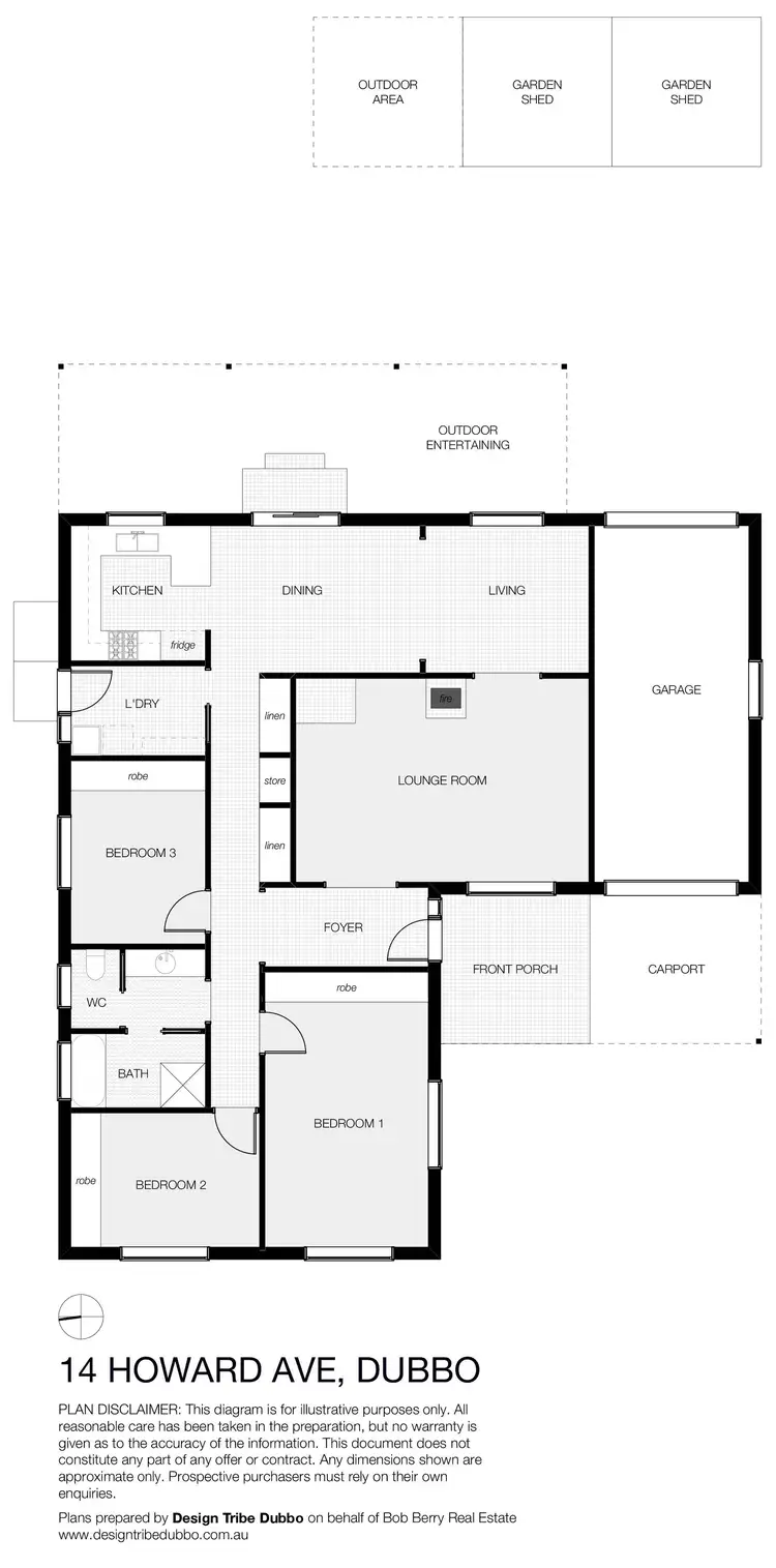 Floorplan of Homely house listing, 14 Howard Avenue, Dubbo NSW 2830