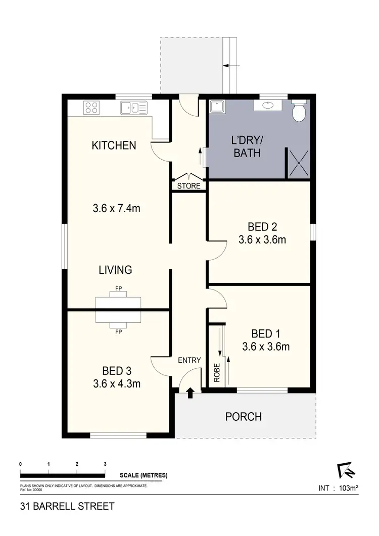 Floorplan of Homely house listing, 31 Barrell Street, California Gully VIC 3556