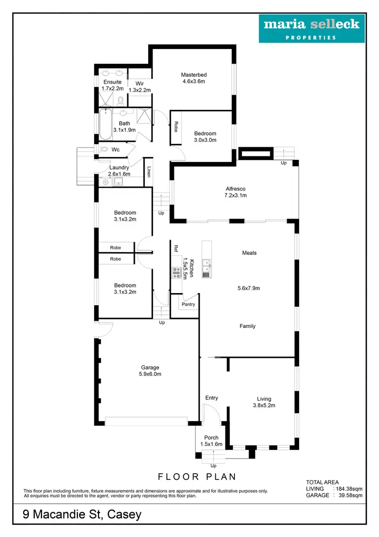 Floorplan of Homely house listing, 9 MacAndie Street, Casey ACT 2913