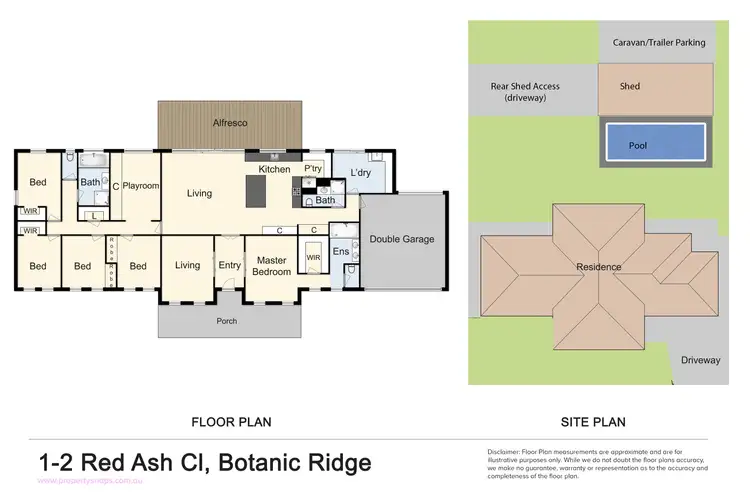 Floorplan of Homely house listing, 1-2 Red Ash Close, Botanic Ridge VIC 3977