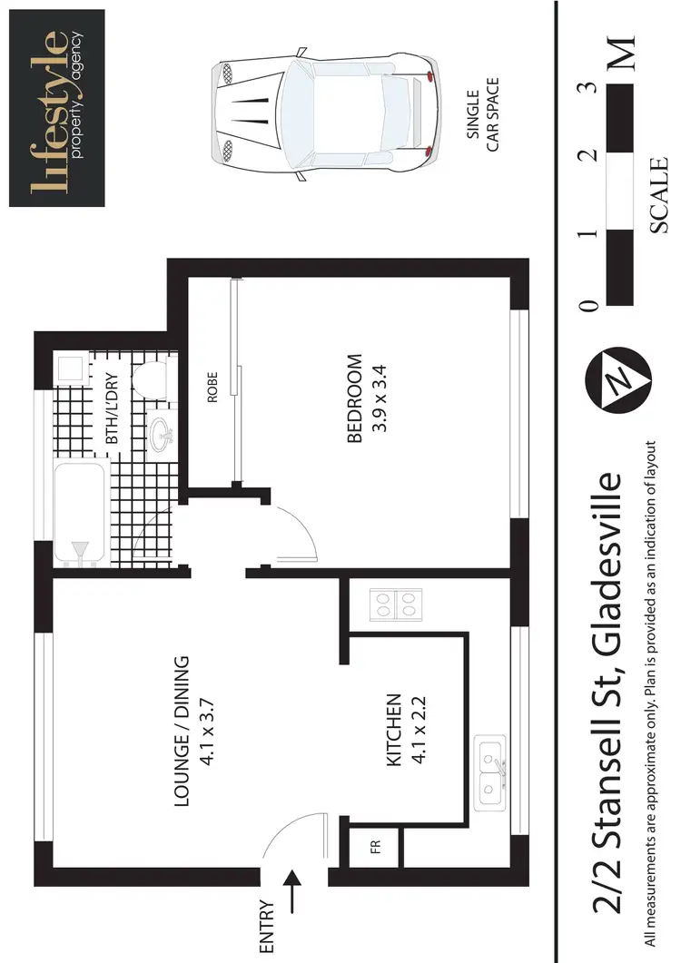 Floorplan of Homely apartment listing, 2 Stansell Street, Gladesville NSW 2111
