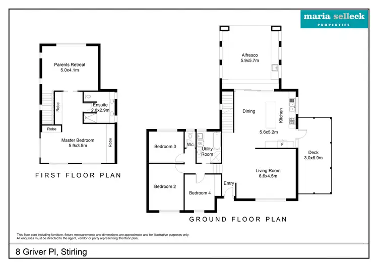 Floorplan of Homely house listing, 8 Griver Place, Stirling ACT 2611