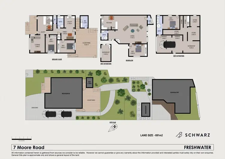 Floorplan of Homely house listing, 7 Moore Road, Freshwater NSW 2096