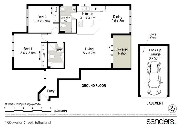 Floorplan of Homely apartment listing, 1/50-56 Merton Street, Sutherland NSW 2232