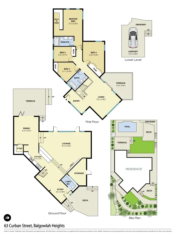 Floorplan of Homely house listing, 63 Curban Street, Balgowlah Heights NSW 2093