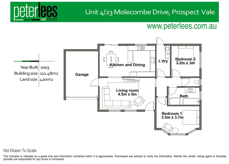 Floorplan of Homely unit listing, 4/23 Molecombe Drive, Prospect Vale TAS 7250