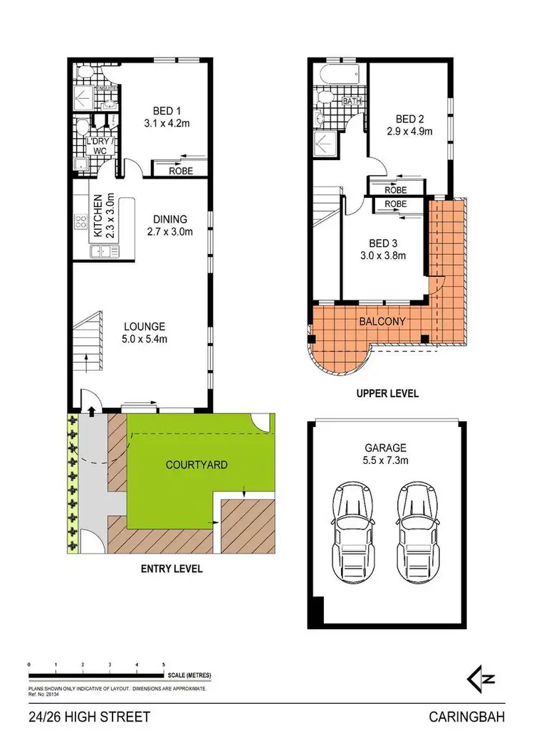 Floorplan of Homely townhouse listing, 24/26 High Street, Caringbah NSW 2229