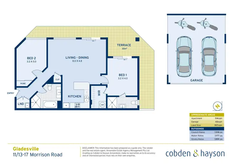 Floorplan of Homely apartment listing, 11/13-17 Morrison Road, Gladesville NSW 2111
