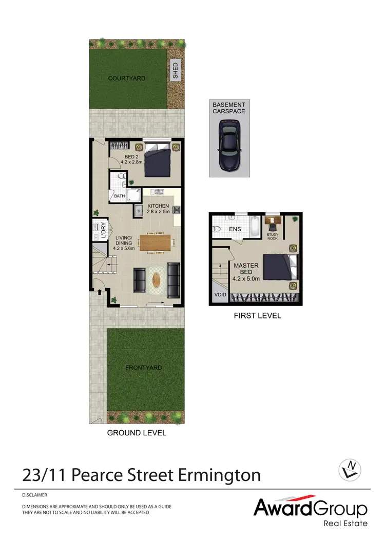 Floorplan of Homely townhouse listing, 23/11 Pearce Street, Ermington NSW 2115