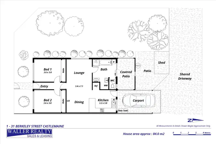 Floorplan of Homely house listing, 1/31 Berkeley Street, Castlemaine VIC 3450