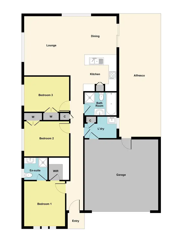 Floorplan of Homely house listing, 43 Wellington Street, Maryborough VIC 3465