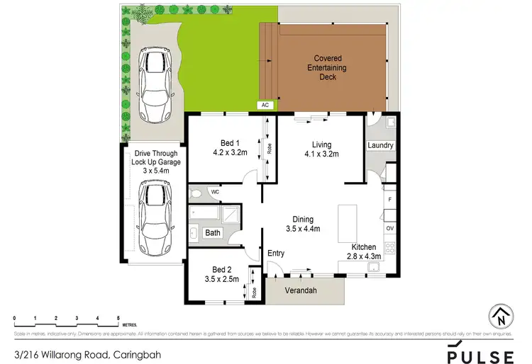 Floorplan of Homely villa listing, 3/216 Willarong Road, Caringbah NSW 2229