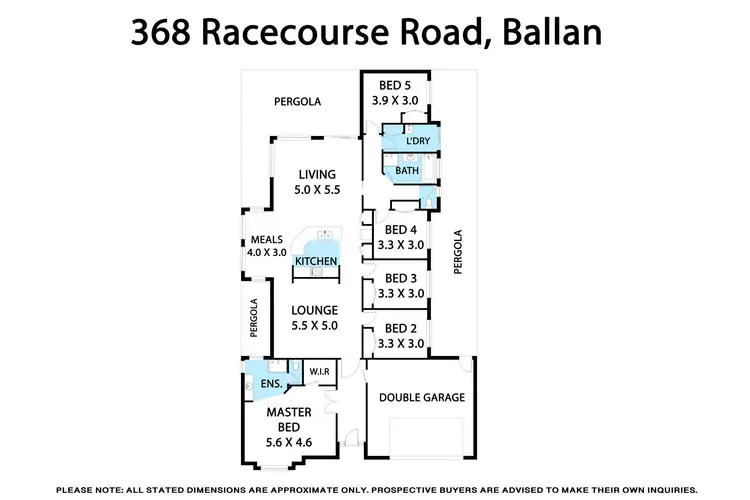 Floorplan of Homely house listing, 368 Racecourse Road, Ballan VIC 3342