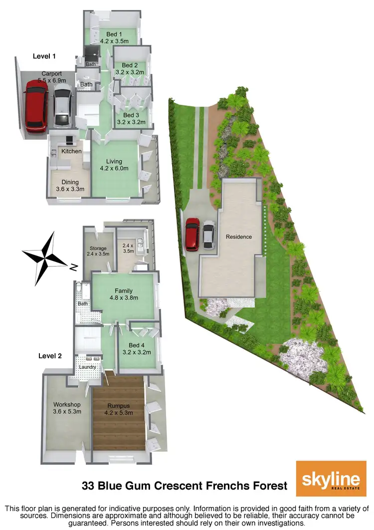 Floorplan of Homely house listing, 33 Bluegum Crescent, Frenchs Forest NSW 2086