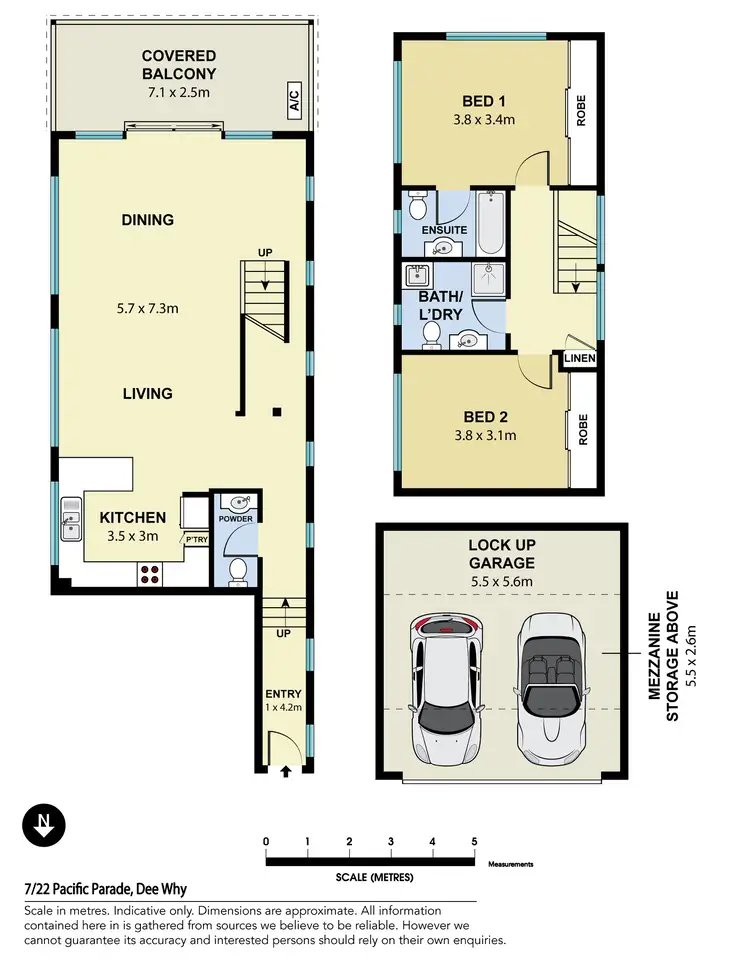 Floorplan of Homely apartment listing, 7/22 Pacific Parade, Dee Why NSW 2099
