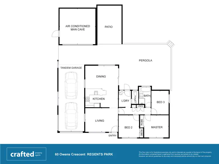 Floorplan of Homely house listing, 60 Owens Crescent, Regents Park QLD 4118