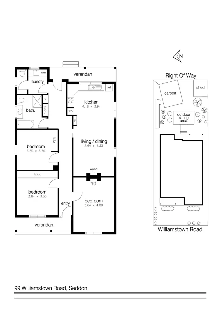 Floorplan of Homely house listing, 99 Williamstown Road, Seddon VIC 3011