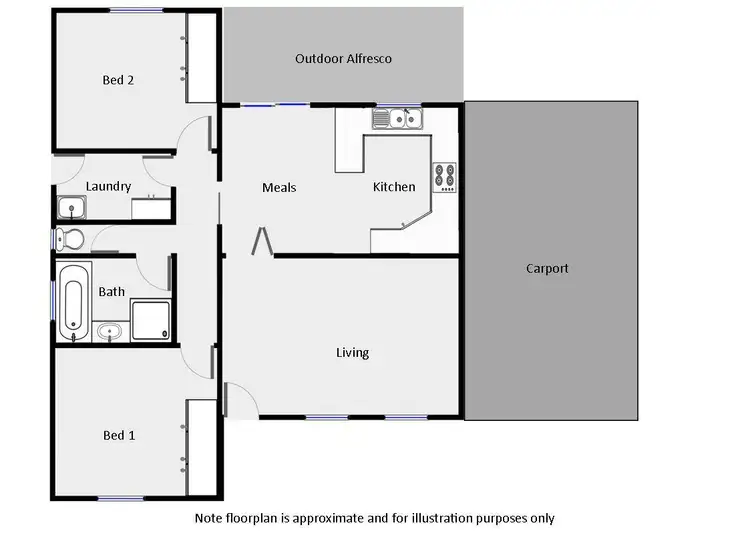 Floorplan of Homely townhouse listing, 4A Nancy Court, Mildura VIC 3500