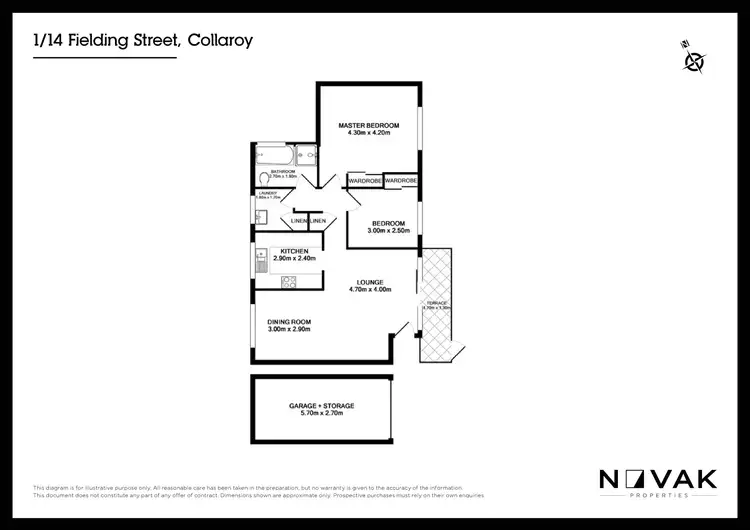 Floorplan of Homely apartment listing, 1/14 Fielding Street, Collaroy NSW 2097