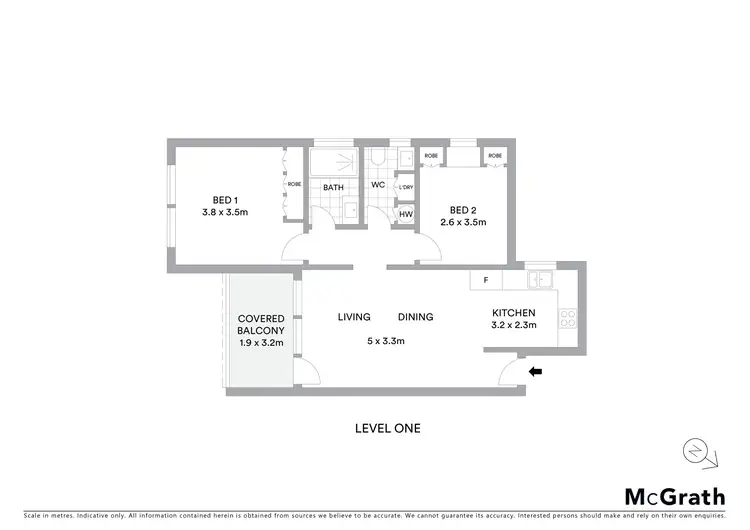 Floorplan of Homely apartment listing, 7/48 Washington Street, Bexley NSW 2207