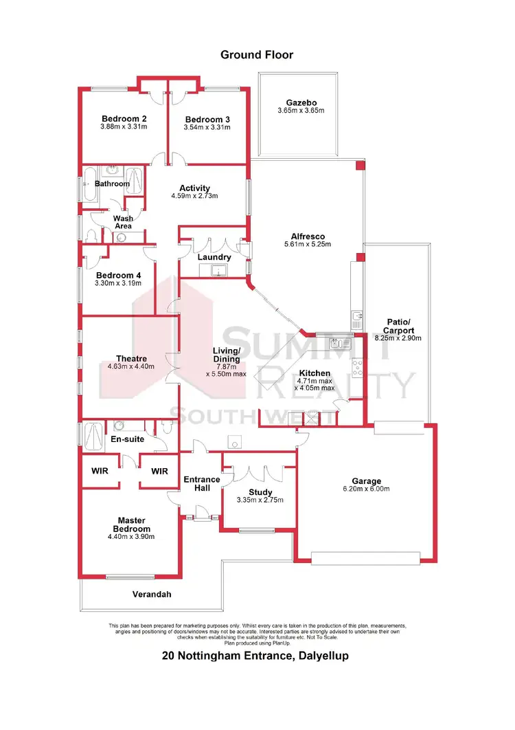 Floorplan of Homely house listing, 20 Nottingham Entrance, Dalyellup WA 6230