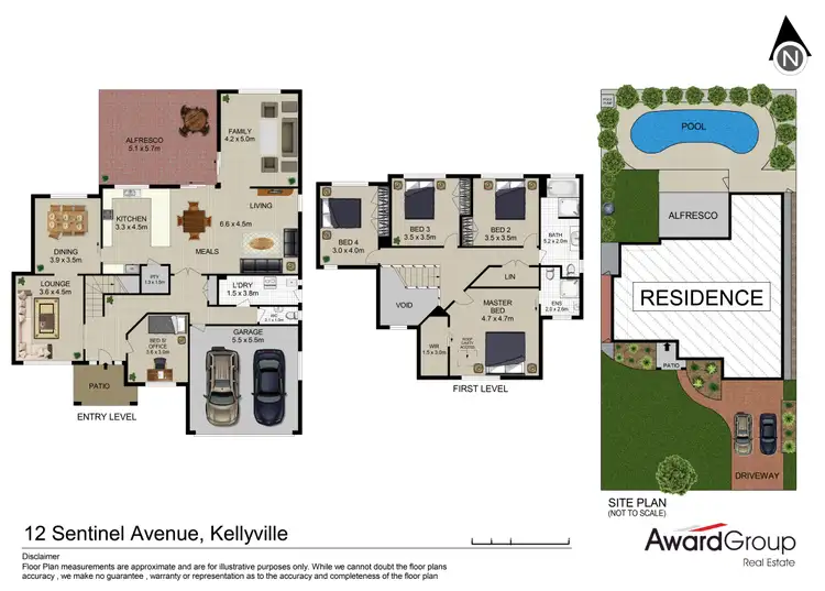Floorplan of Homely house listing, 12 Sentinel Avenue, Kellyville NSW 2155
