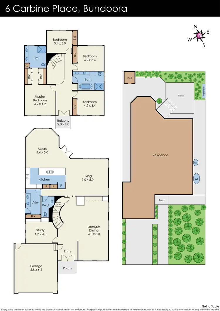 Floorplan of Homely house listing, 6 Carbine Place, Bundoora VIC 3083