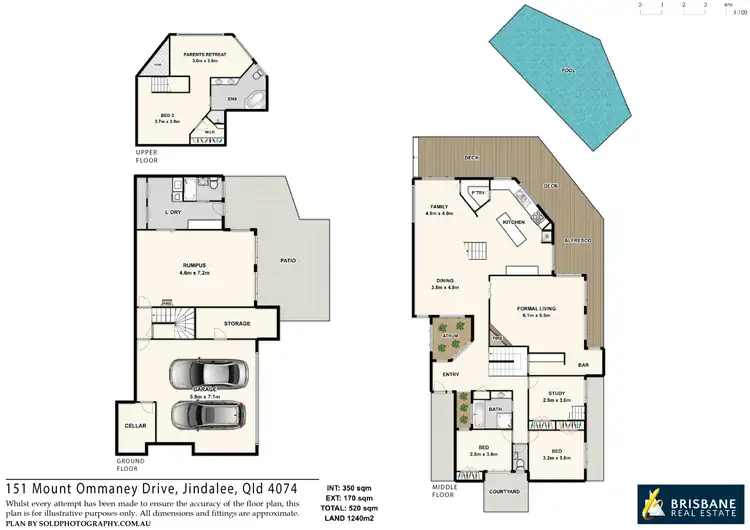 Floorplan of Homely house listing, 151 Mount Ommaney Drive, Jindalee QLD 4074