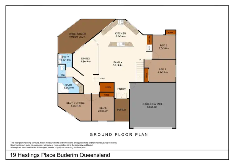 Floorplan of Homely house listing, 19 Hastings Place, Buderim QLD 4556