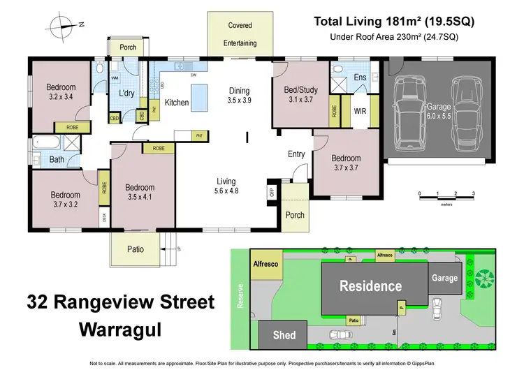 Floorplan of Homely house listing, 32 Rangeview Street, Warragul VIC 3820