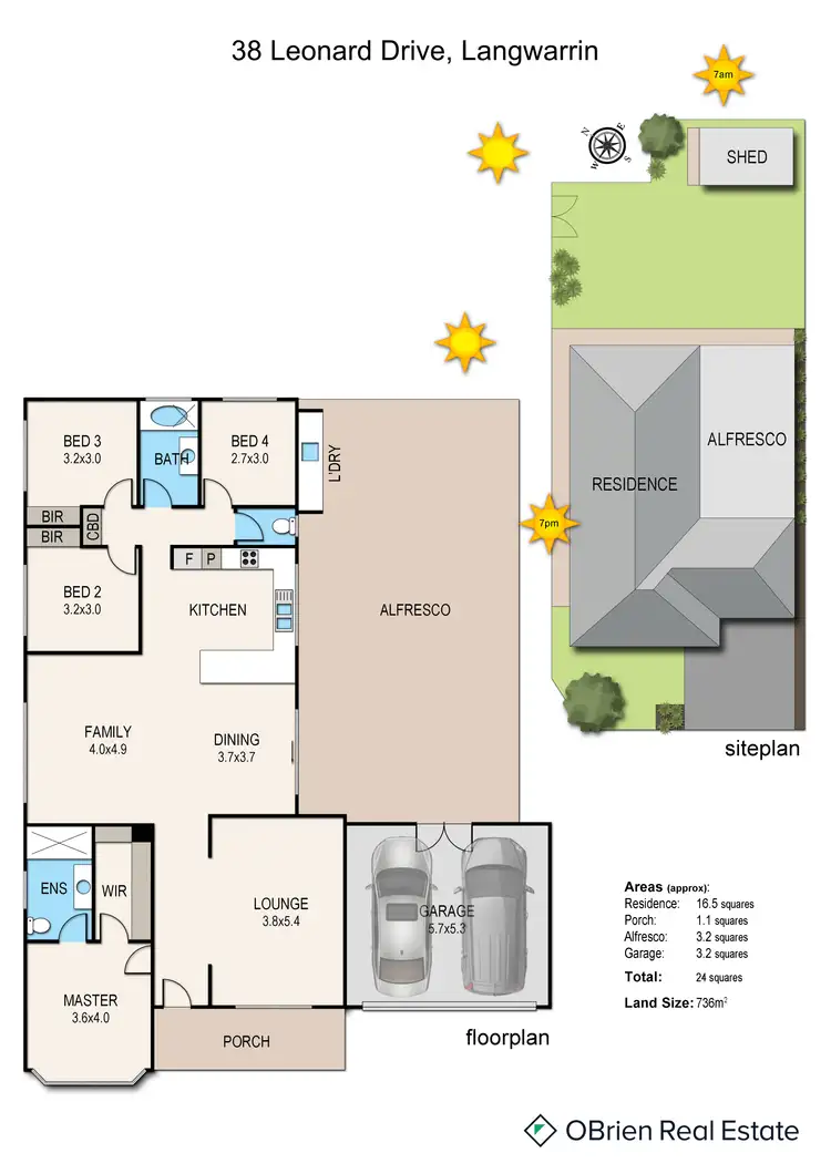 Floorplan of Homely house listing, 38 Leonard Drive, Langwarrin VIC 3910