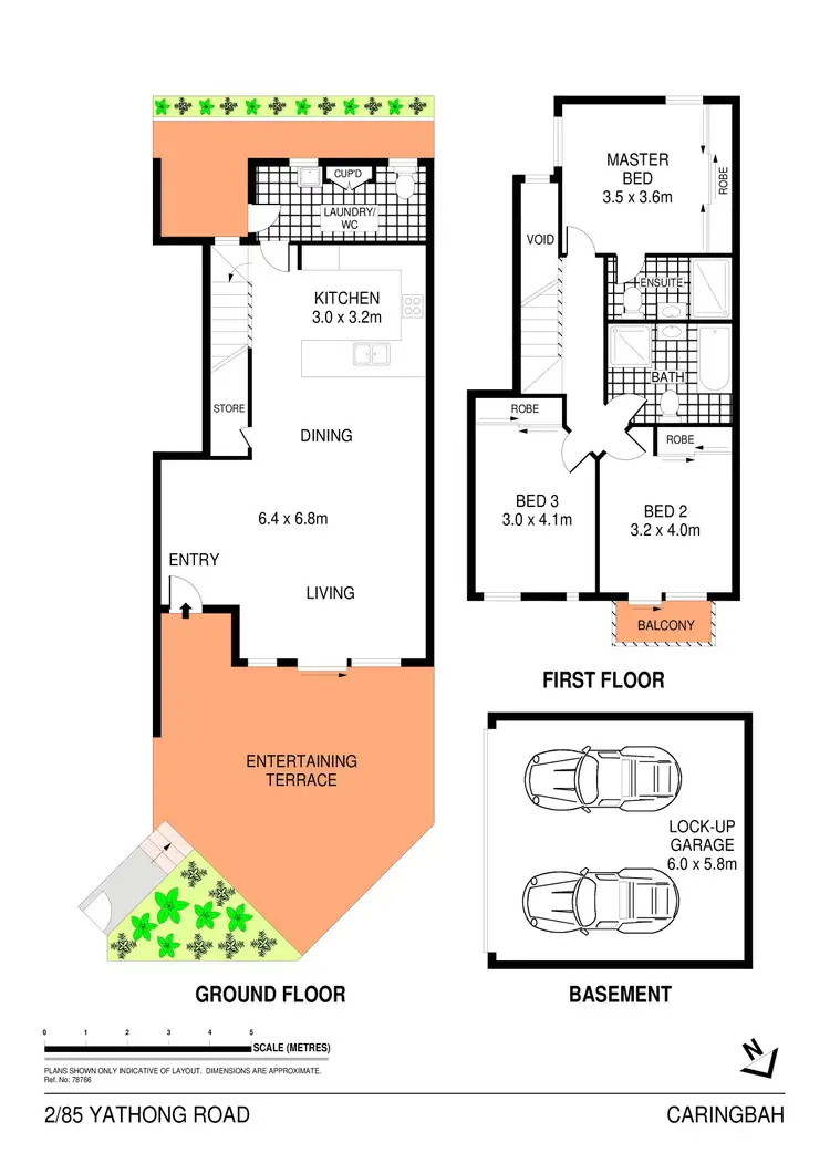 Floorplan of Homely townhouse listing, 2/85 Yathong Road, Caringbah NSW 2229