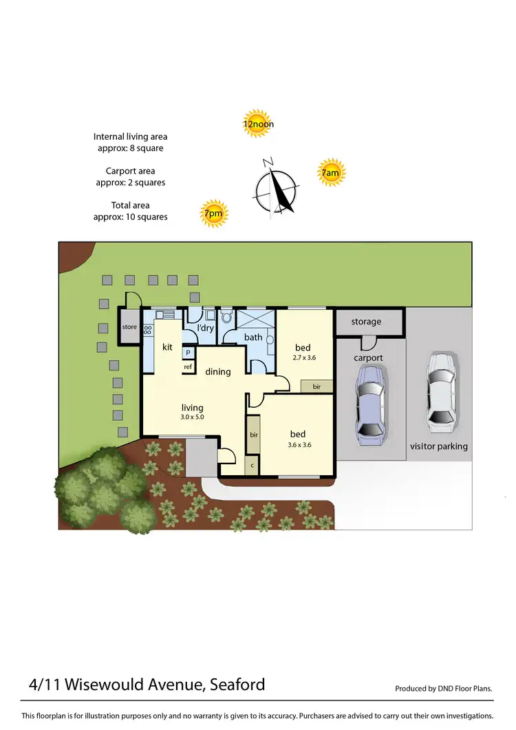 Floorplan of Homely unit listing, 4/11 Wisewould Avenue, Seaford VIC 3198