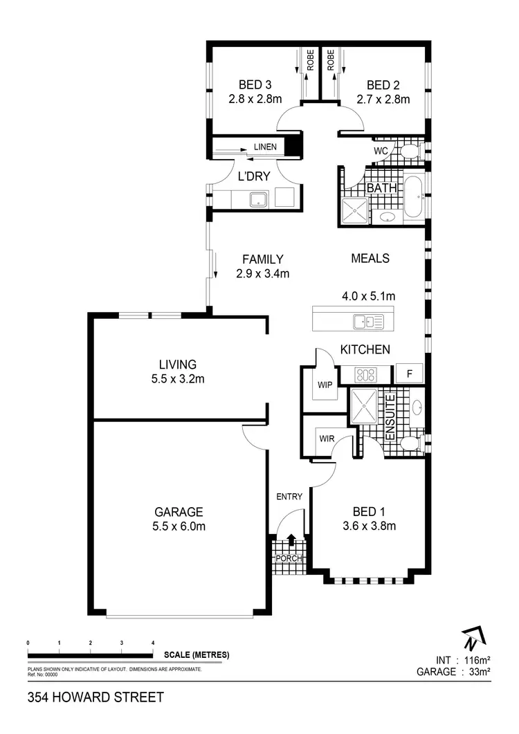 Floorplan of Homely house listing, 354 Howard Street, Eaglehawk VIC 3556